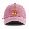 1 Stück gewaschene Baseballkappe mit Kamelprint für Erwachsene, minimalistischer Retro-Stil, lässige, weiche, verstellbare Dad-Kappe, perfekt als Geschenk