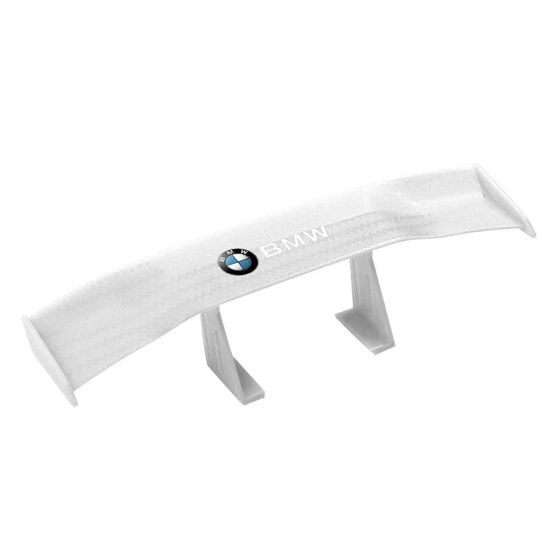 For BMW 1pcs Carbon Fiber Car Mini Racing Rear Small Wing Spoiler For BMW X3 X5 M5 M3 E46 E90 E60 F10 E39 F30 E36 G30 E87 E70 E9