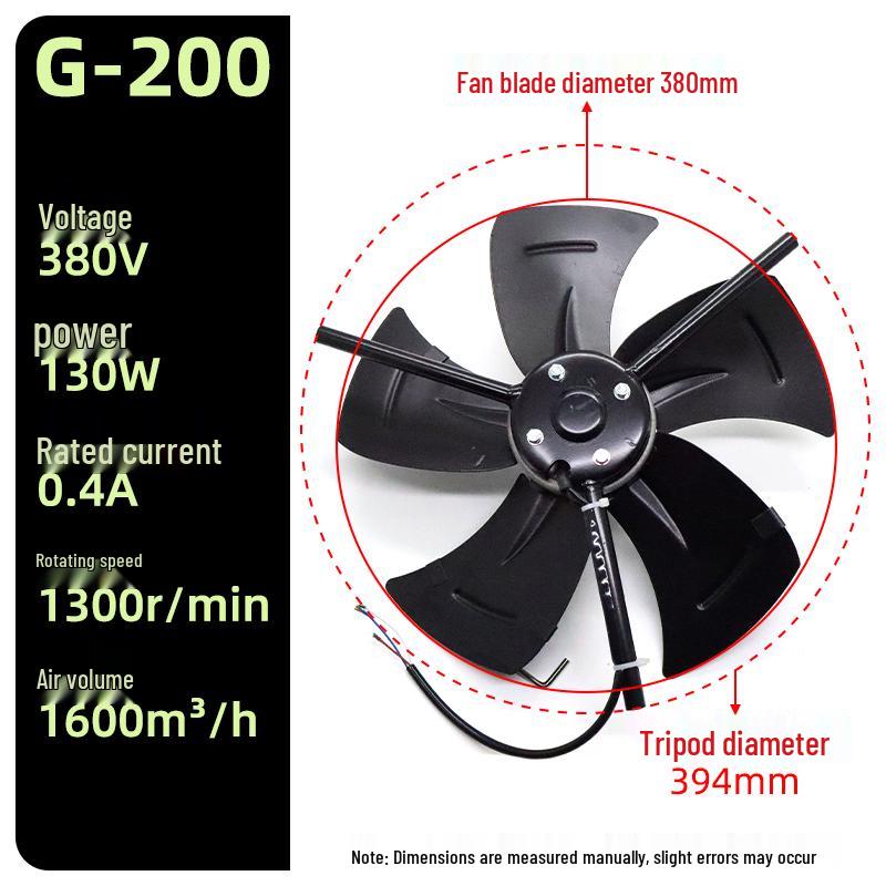 Three-Phase Asynchronous Motor Axial Flow Cooling Fan with Variable Frequency Speed Regulation