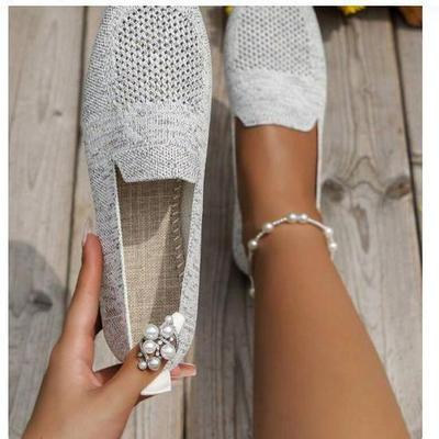 2024 Summer Women's Round Toe Flat Shoes - Casual Sports Style, European & American Fashion, Large Size, Shallow Mouth Design.
