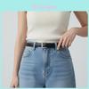 Fashion Womens Leather Belt With Pin Buckle For Casual And Office Wear