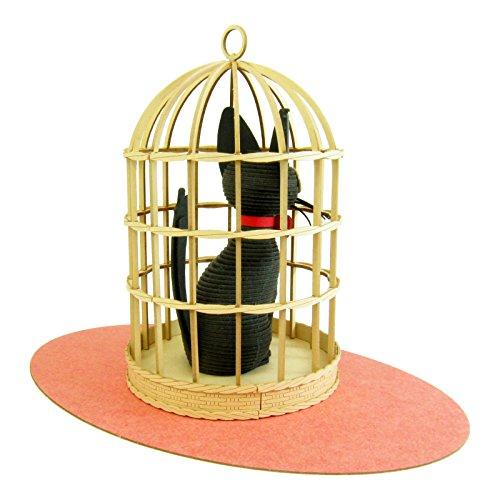 Sankei Miniature Art Kit Studio Ghibli Series Kiki's Delivery Service Jiji Non-Scale Paper Craft MK07-25