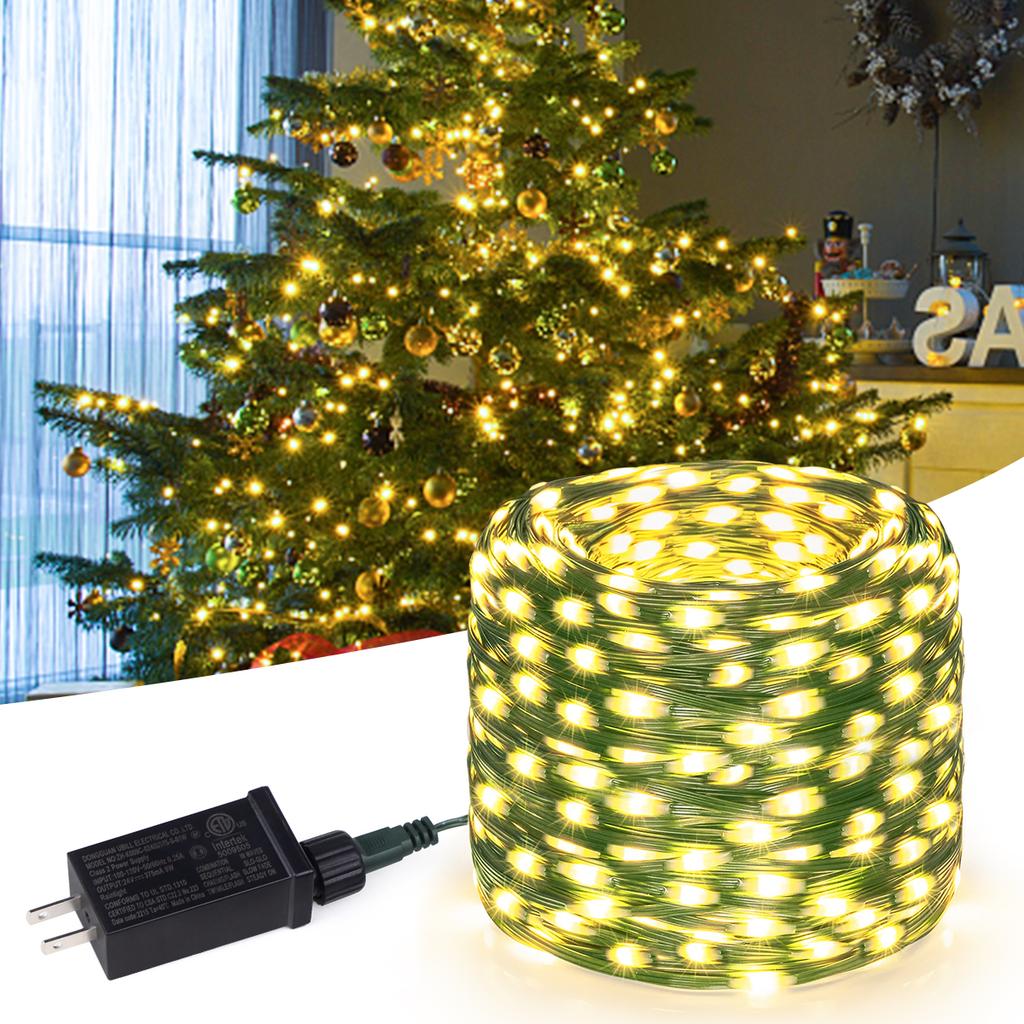 10M-100M Christmas Lights LED String Lights Outdoor Garden Waterproof Lamp Garland Fairy Light For Indoor Home Room Xmas Decor
