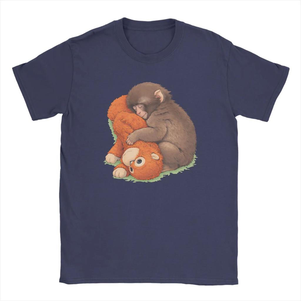 Vintage Harajuku TShirt Punch Monkey Trendy Cool T Shirts Cotton Tshirt Summer Casual Loose Short Sleeve Print Tee Unisex