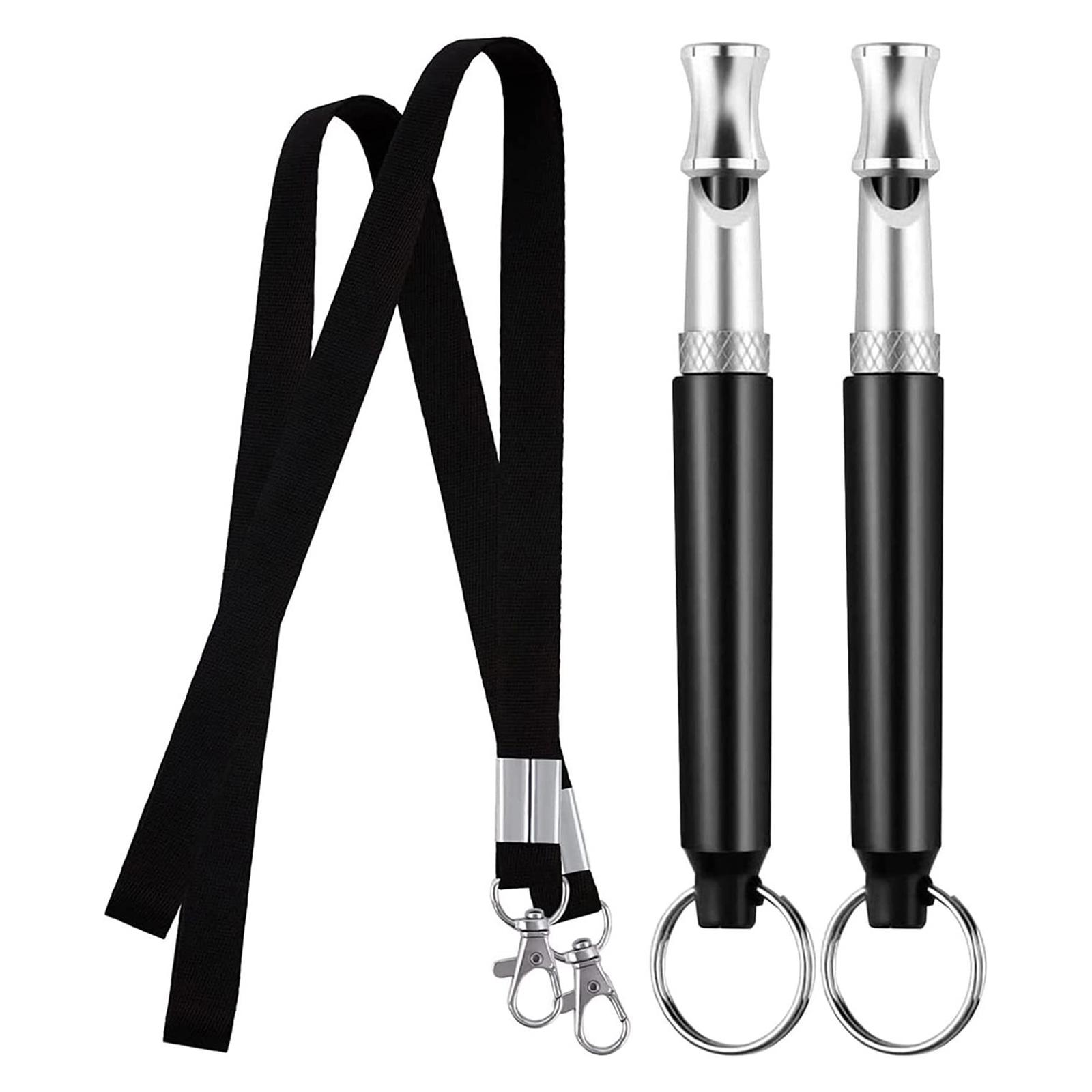

2 Pack Dog Whistles for Stop Barking Profession Ultrasonic Whistle Puppy Bark Control Training Tool with Lanyard 2