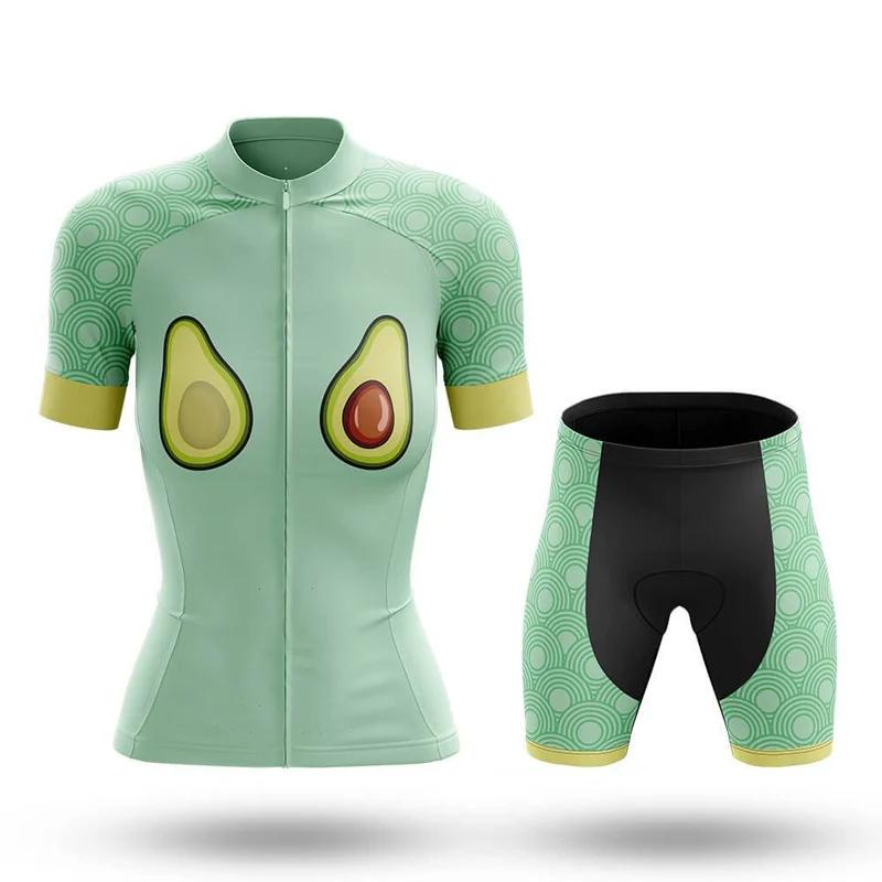 2026 Summer Breathable Cycling Suit Set  Cartoon Women's  Bike Jersey Fashion Girl Bicycle Clothes Quick-dry Mountain Bike Clothing Ciclismo Mujer