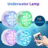 10 LEDs RGB LED Tauchlicht Unterwasser Nachtlampe Batteriebetrieben Garten Schwimmbad Licht für Hochzeitsfeier Vase Schale