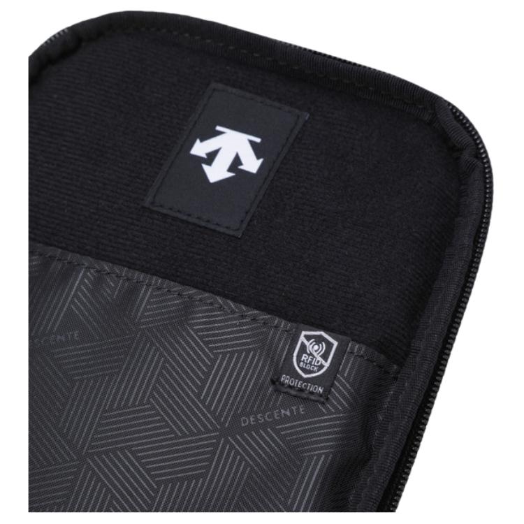 New DESCENTE Nylon Sling Bag Medium Men's Black SQ323UBG72