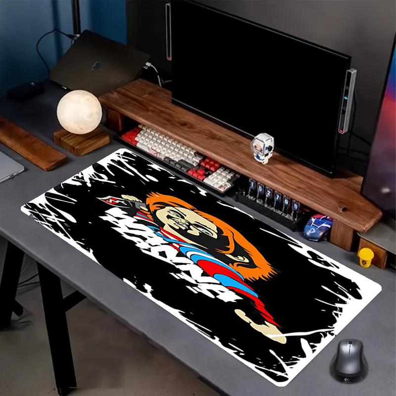 Bride of Chucky Print Mouse Pad, Anti‑Slip Desktop Keyboard Mat, for PC Laptop Gaming Working Daily Use, Cool Festival Surprise Gift