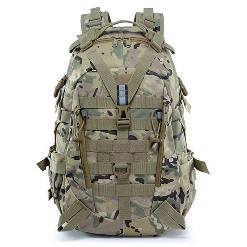 Camping Backpack Men'S Bag Travel Bags Tactical Molle Climbing Rucksack Hiking Outdoor Reflective Shoulder Fishing Laptop Bag