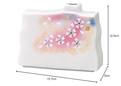 Kutani ware Iwataya No. 5 single flower arrangement, Flower Dance AP7-1025