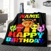 Customiz Name Personality Sprunki Themed Blanket Soft &Warm Sofa Office Bed Travel Lunch Break Blanket, Gift Suitable All Seasons