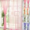 Home Living Room Bedroom Screen Window Transparent Tulle Door Window Curtain