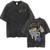 Wholesale Rap Bad Bunny DTMF World Tour Oversized Tshirt for Men Luxurious Fashionable Retro Washed Hiphop Pure Cotton Tshirt