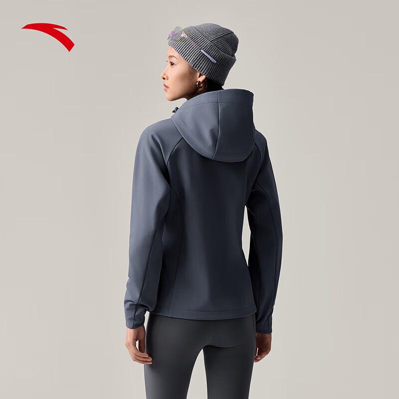 Anta Women's Earth Shell 3.0 Hooded Water-Repellent Softshell Jacket