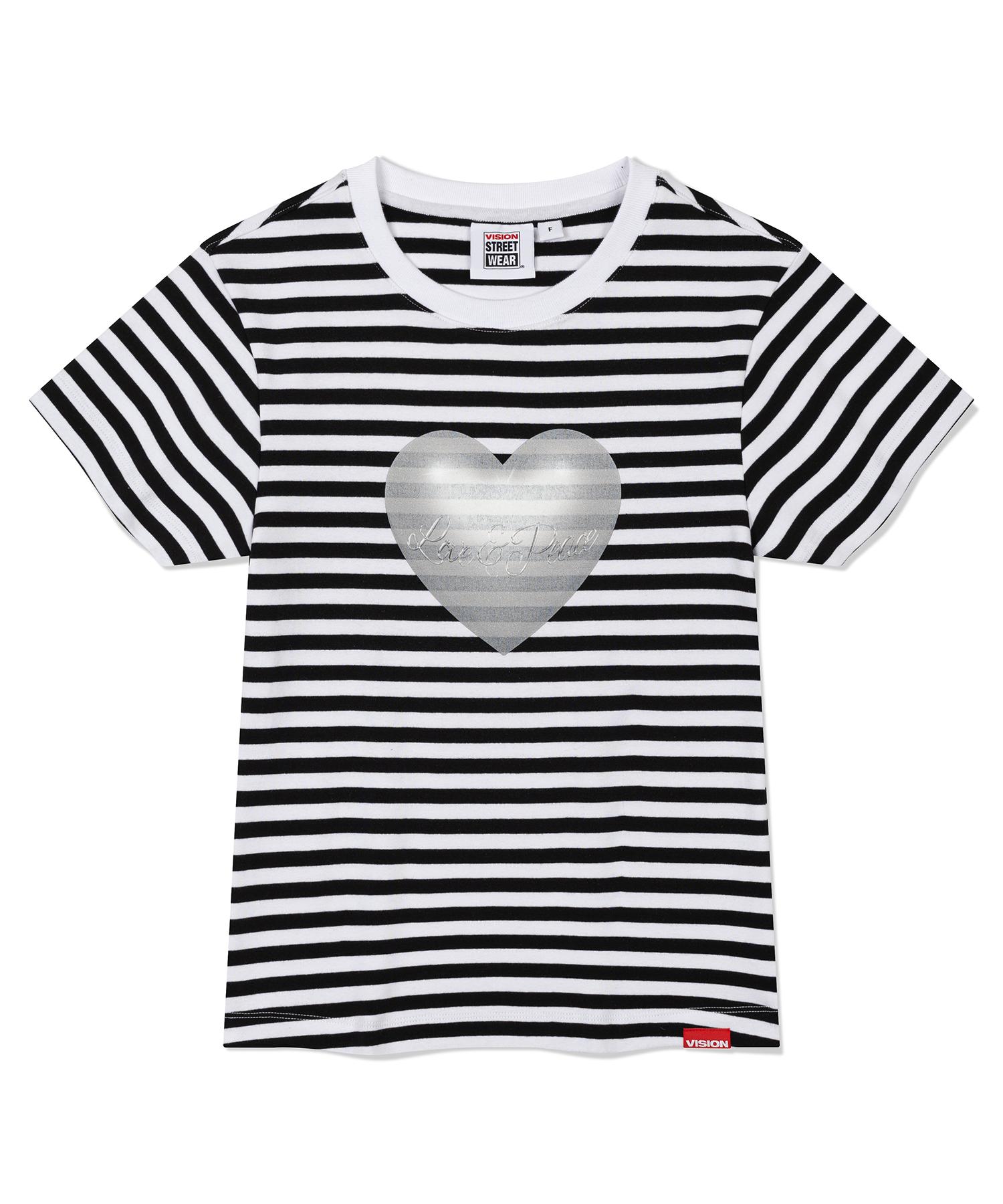 Vision Streetwear Vsw 3D Heart Stripe Ws T-Shirts White F
