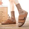 Indoor Fashion Arch Support Mules Half Slippers Women Soft Non-Slip Flat Slides Summer Lightweight Cork Footbed Clogs Ladies