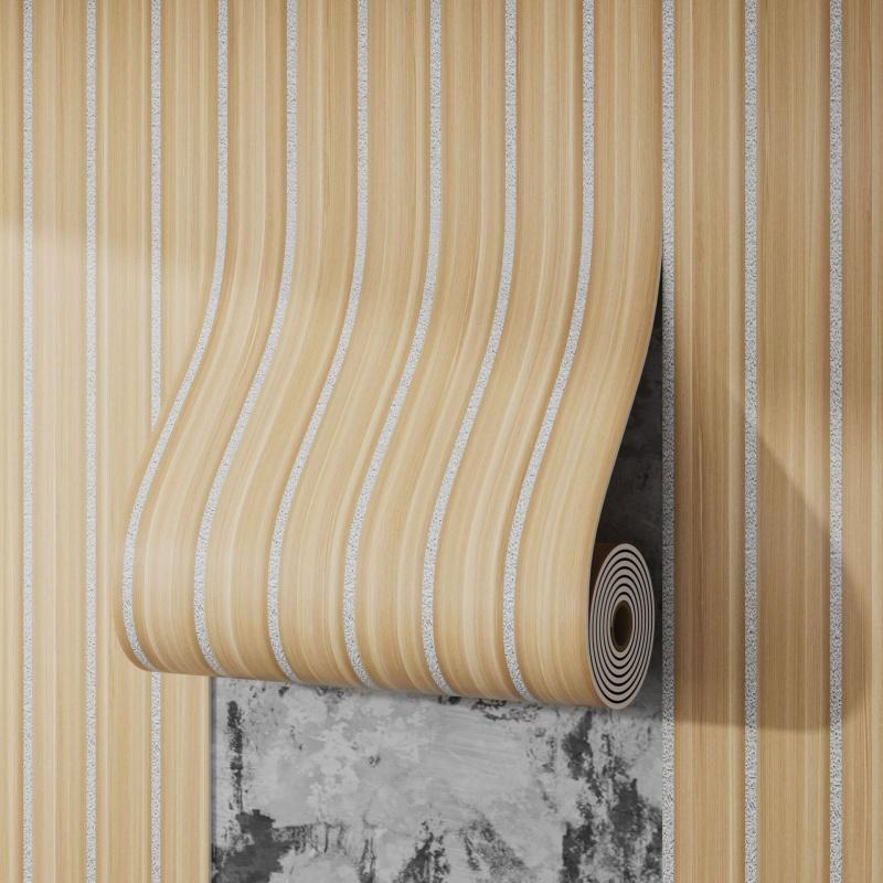 Thickened Faux Grille Self-Adhesive Fluted Panel Wallpaper Waterproof MoistureProof Home Accent Wall Renovation Sticker