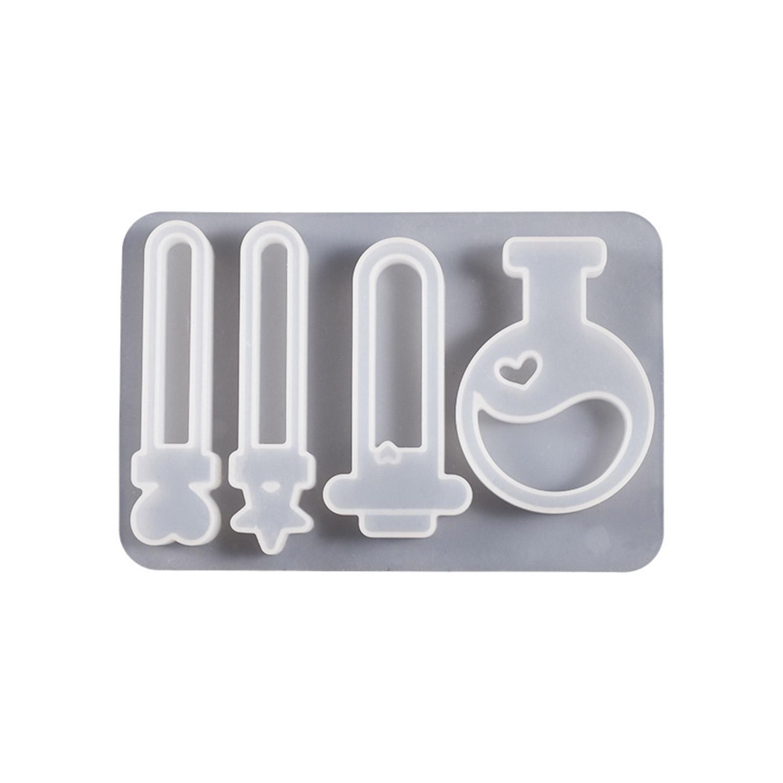 

Silicone Decoration Molds Test Tube Magic- Bottle Ornament Keychain Mold DIY Pendant Jewelry Epoxy Resin Crafting Molds 1