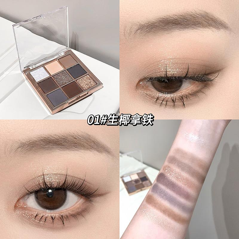Luminous Phantom 9 - Color Eyeshadow Palette: Matte, Pearl & Glitter, Earth Tones – Top Choice for Students