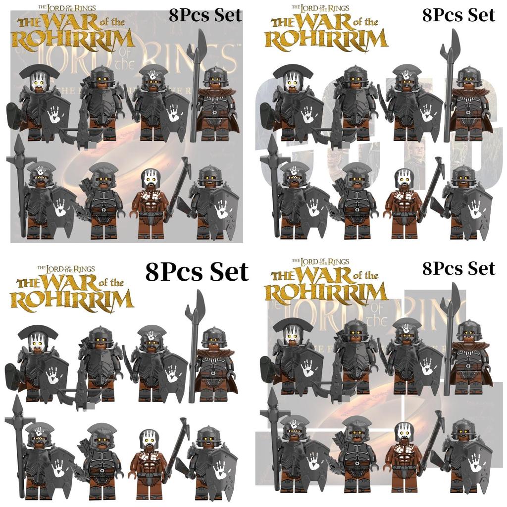 Kt1033 Magic Lord Mini Figure Series Powerful Orc Xp254-261 Children's Educational Building Toy