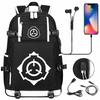 Printed USB Teen Student School Bag Men's and Women's Leisure Travel Large Capacity Backpack