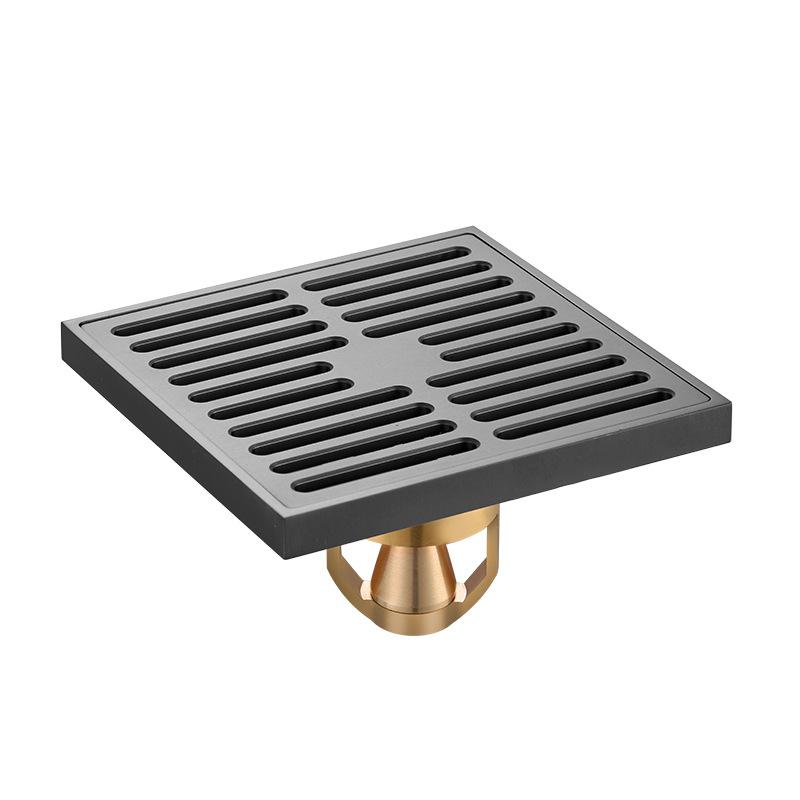 12x12cm 15x15cm brass odor proof square floor drain bathroom toilet large displacement floor drain bathroom hardware accessories
