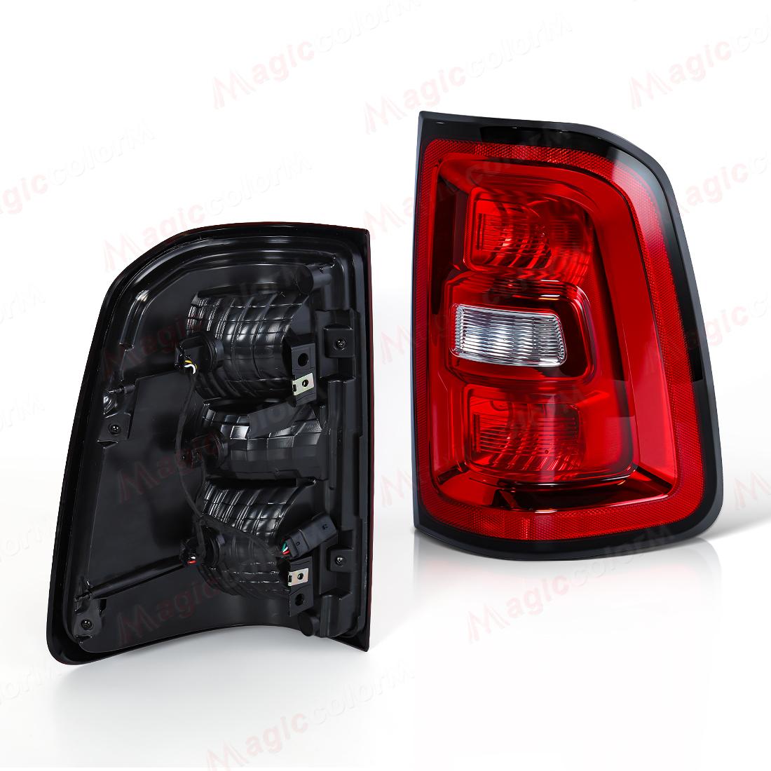 UAL3  2pcs Tailight For Dodge Ram 1500 2025 2026 Halogen Tail Light with Turn Signal Lamp Reversing Brake Lamp Driving Lamp 68531048AA