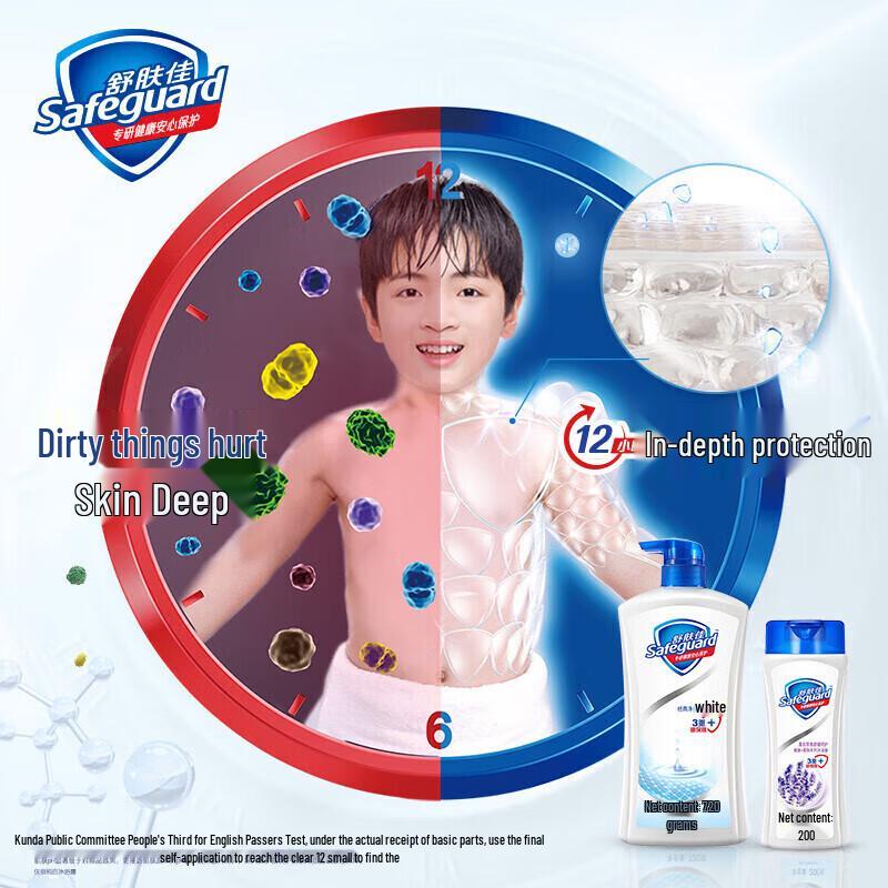 Safeguard Lavender Scent Shower Gel 4-Pack