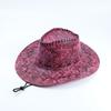 Cracked Western Cowboy Hat Outdoor Travel Leisure Men's Sun Hat Summer Cool Rider Hat