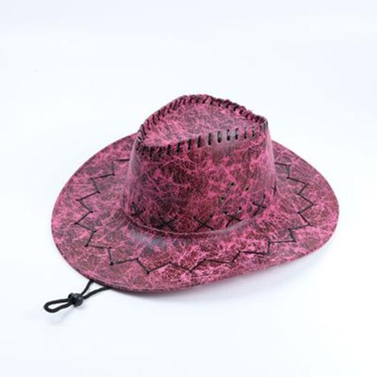 Cracked Western Cowboy Hat Outdoor Travel Leisure Men's Sun Hat Summer Cool Rider Hat