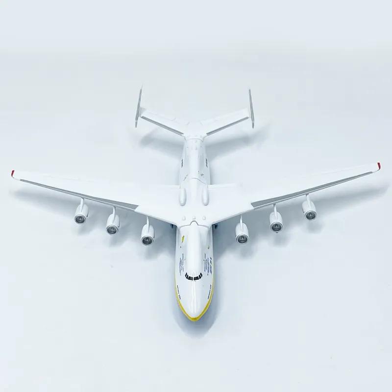 1: 400 AN225 Aircraft Model High Simulation Alloy Transport Aircraft Finished Metal Ornaments Military Aviation Souvenirs