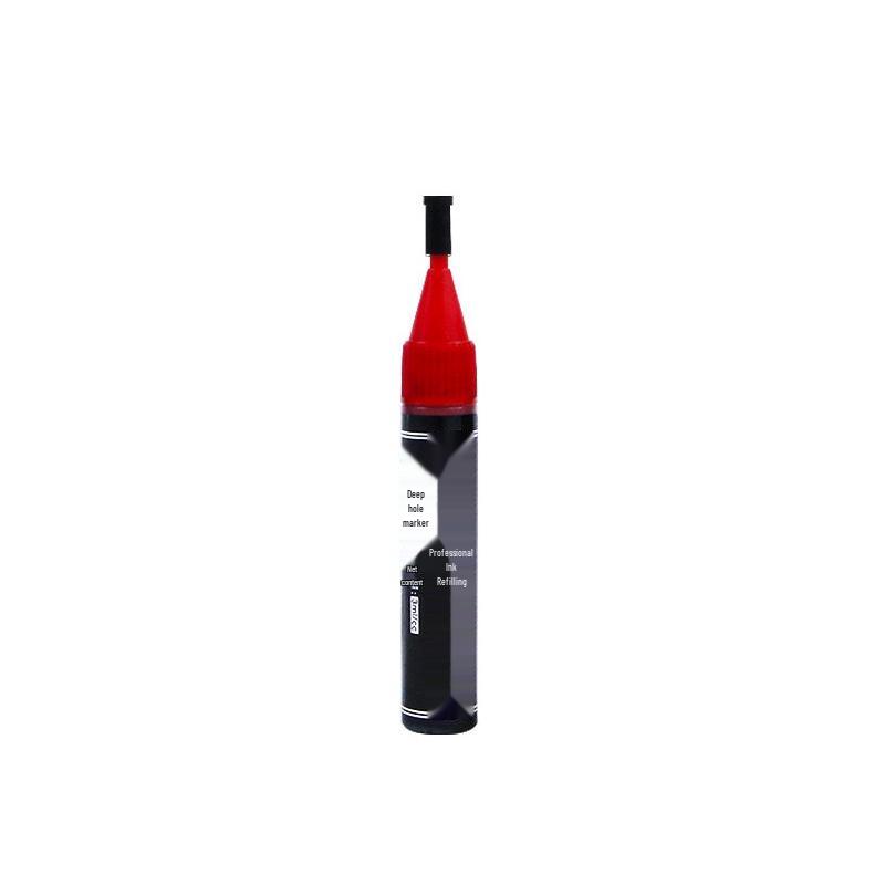 Refillable Long-Nose 32mm Oil-Based Quick-Dry Waterproof Marker for Woodworking, Metal, Tile, and Deep Hole Marking.