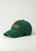 Moningkeopileonkeulleob Morning Coffee Sun Logo Ball Cap Stone Washed Green
