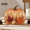 Floral Sunflower Pumpkin Decor Thanksgiving Fall Table Decoration, Rustic Block Wooden Sign, Autumn Vintage Signs Farmhouse Tabletop Centerpiece