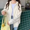 Chic Zip-up Hoodies Female Casual Street Loose Thin Sweatshirt Pocket Hooded Women Cardigans