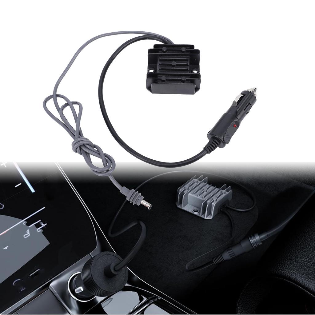 Step Up Power Adapter with Cigar Lighter Plug 16AWG Power Cord Step Up Converter for Car RV Boat Trailer