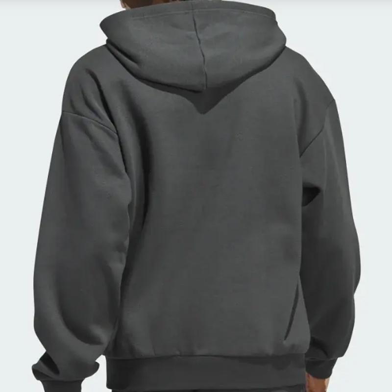 Adidas Legends Hoodie Solid Color Logo Long Sleeve Hooded Sweatshirt Men Hoodies Carbon-Black IL2313