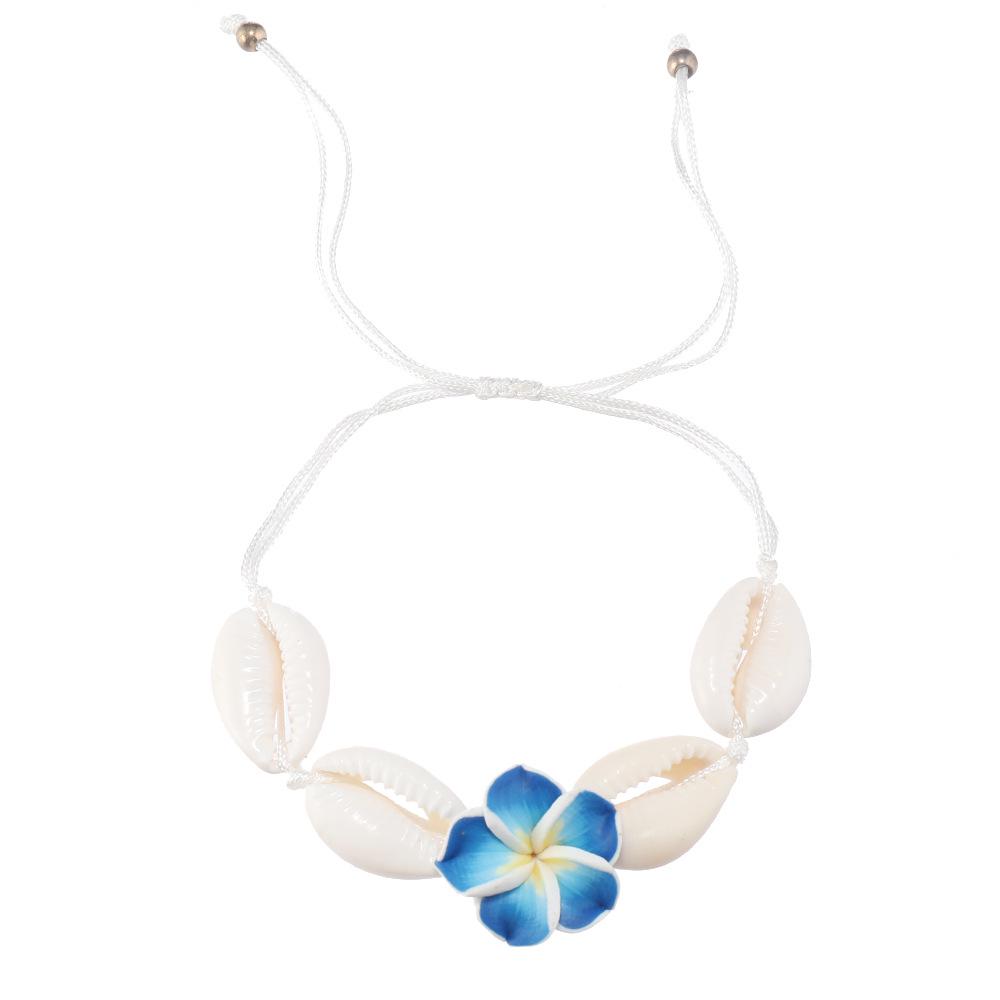 Bohemian Beach Seashell Anklet – Simple Handmade Woven Bracelet