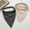 New Fashion Bohemian Solid Color Hair Scrafs Turban Headband Sweet Cotton Headscarf Triangle Bandanas For Women Hair Accessories