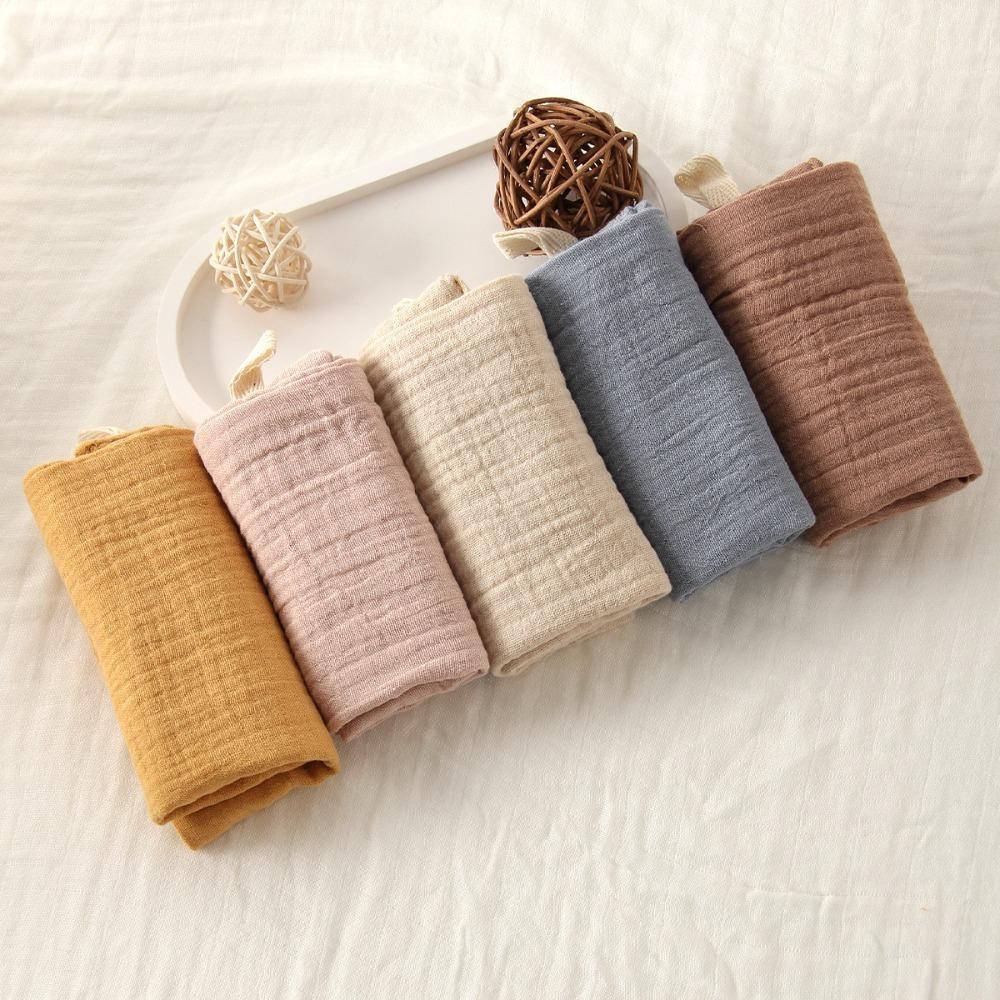 New 4-Layer Pure Cotton Baby Cotton Washcloth Soft Absorbent Square Towels Gauze Cotton Baby Towels Newborn Burp Cloth