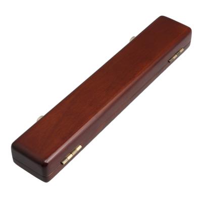 Flute Headjoint Box Storage Case, Woodwind Instrument Accessory, Dustproof, 25.5 X 4.6 X 3 Cm, Wood, Maroon