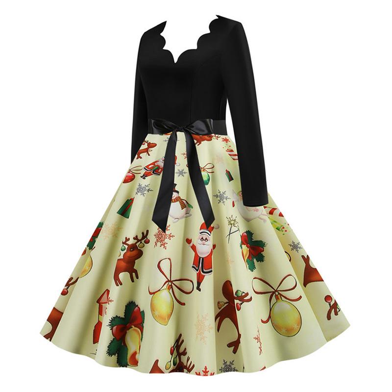Buy Lady Christmas Dress 1950s Retro V 