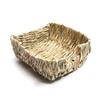 Woven Straw Nest Rabbit Guinea Pigs House Rectangular Shape Pet Cage Accessories Cottage Chew Toys Playing Nesting Bed