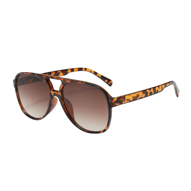 Okulary przeciwsłoneczne Pilotki Damskie okulary Leopard Print Duża ramka Anty-ultrafioletowe Personalizowane okulary przeciwsłoneczne Męskie