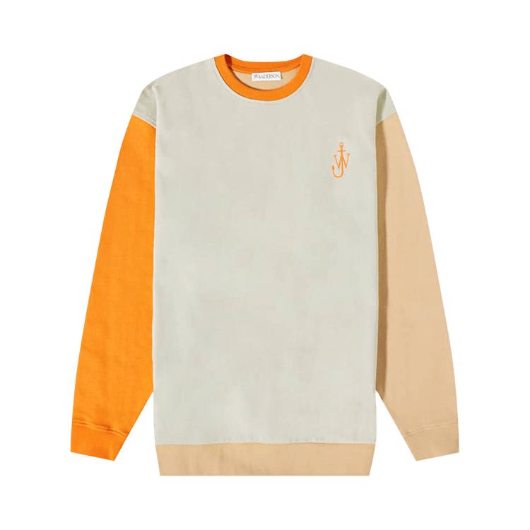 

JW Anderson Color Block толстовка белая мужская топы JW0075-PG0567-002 L