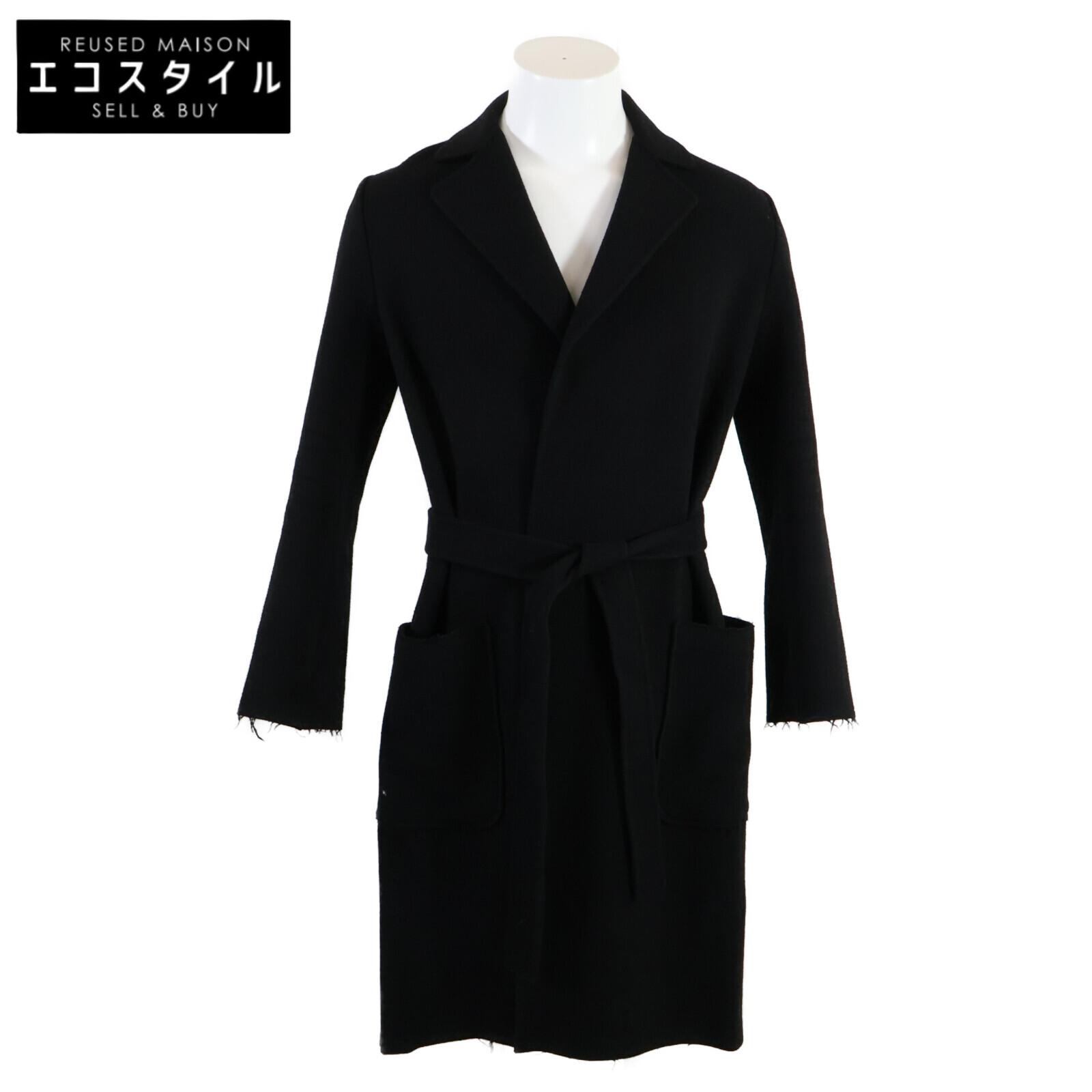 

HELMUT LANG 16-6309101 Black Insight Out Wool Coat coat S blackUsed