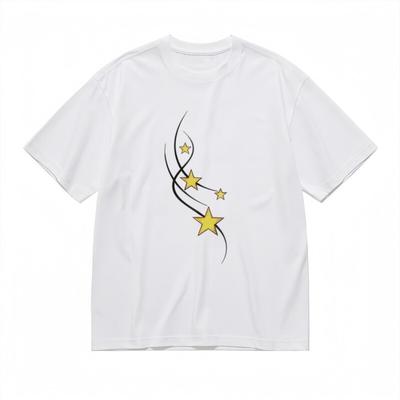 Women's All-Season Breathable Classic T-Shirt Meteor Trail Star Design Tee