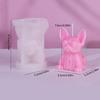 Silicone Soap Molds Candle Mould Silicone Crafts Moulds 3D French Bulldog Shaped