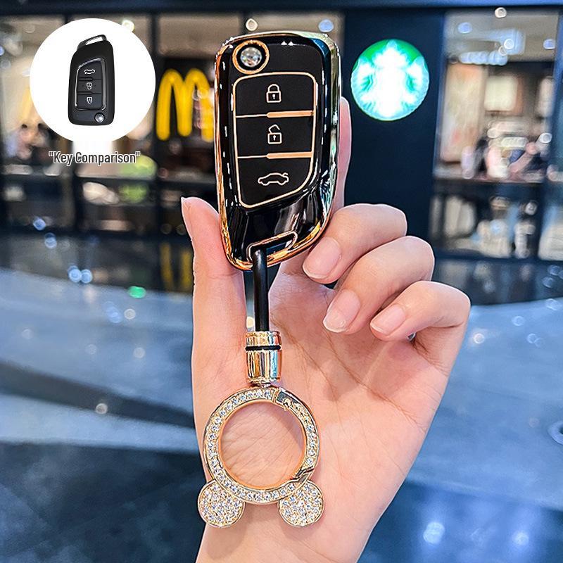 Stylish Key Case for Dongfeng Fengshen AX7, AX3, AX4, AX5, Fengdu MX5, A30 Car Models